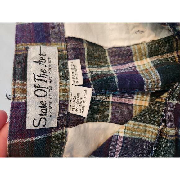 Vintage shorts Size 12 high waisted purple Grunge Skater - Picture 3 of 3